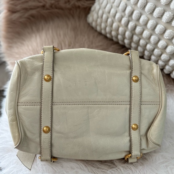 Miu Miu Women's Gray Leather Handbag - Picture 7 of 15